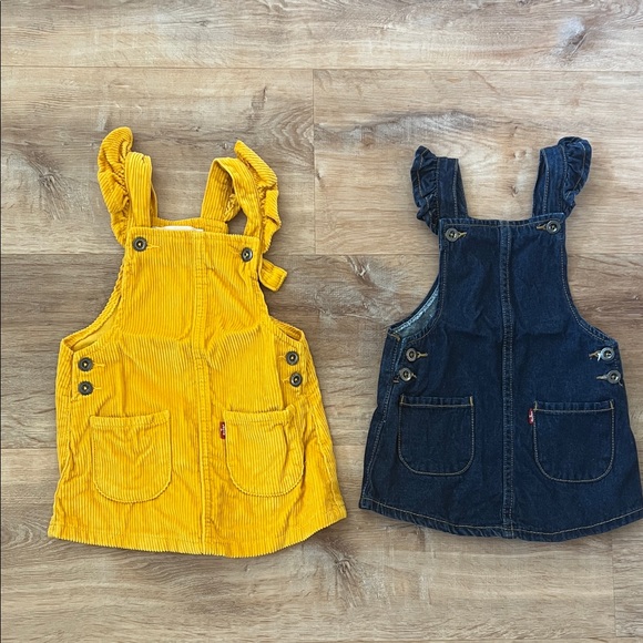 Levi's Kids Casual Dresses - Yellow and Dark Blue - Picture 1 of 7